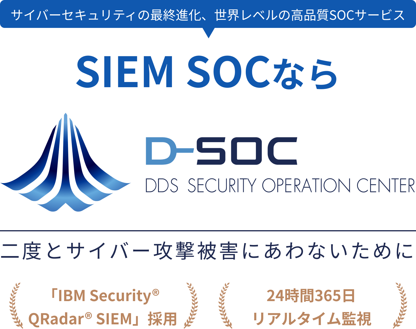 サイバーセキュリティの最終進化、世界レベルの高品質SOCサービス SIEM SOCならD-SOC